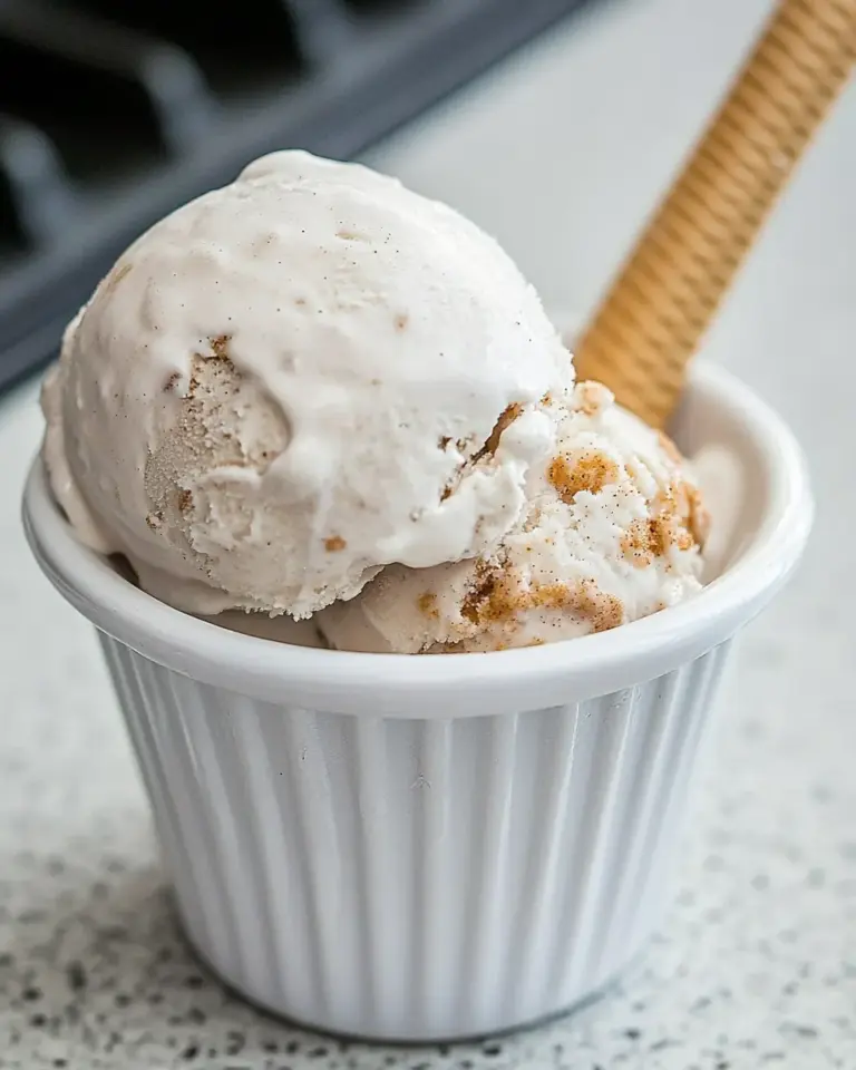 Homemade Snickerdoodle Cheesecake Ice Cream photo