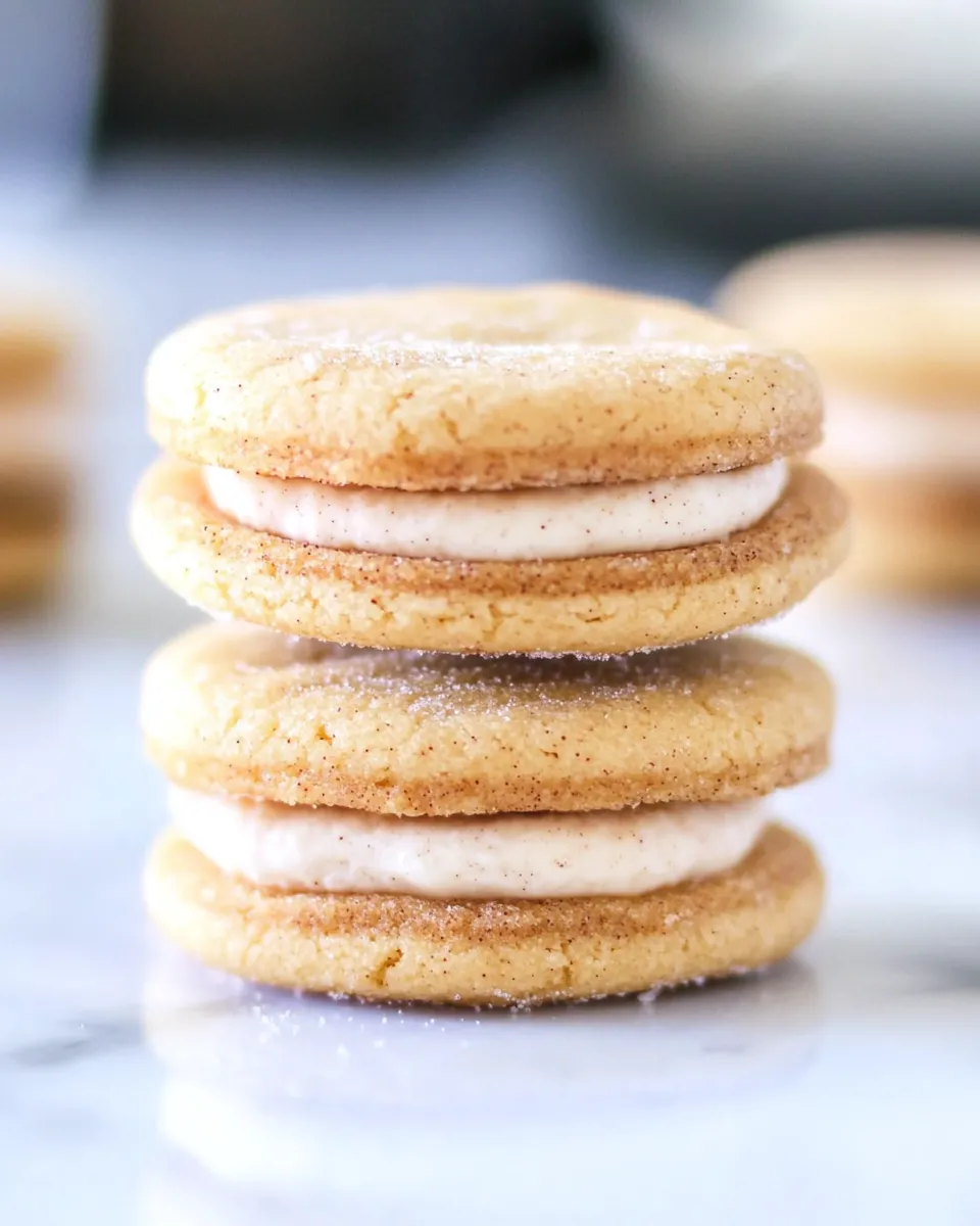 Classic Snickerdoodle Sandwich Cookies recipe image