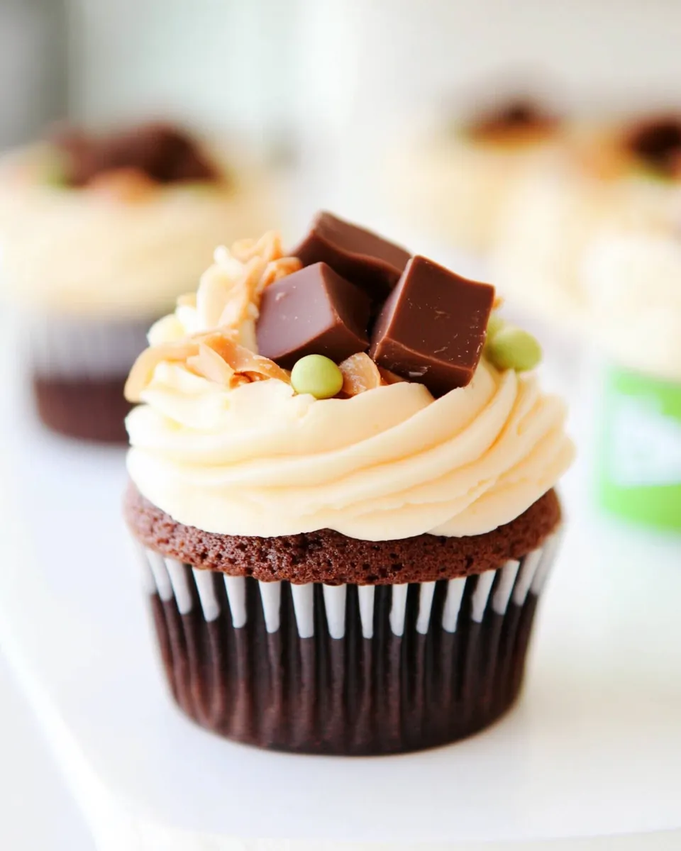 Classic Snickers Cupcakes image