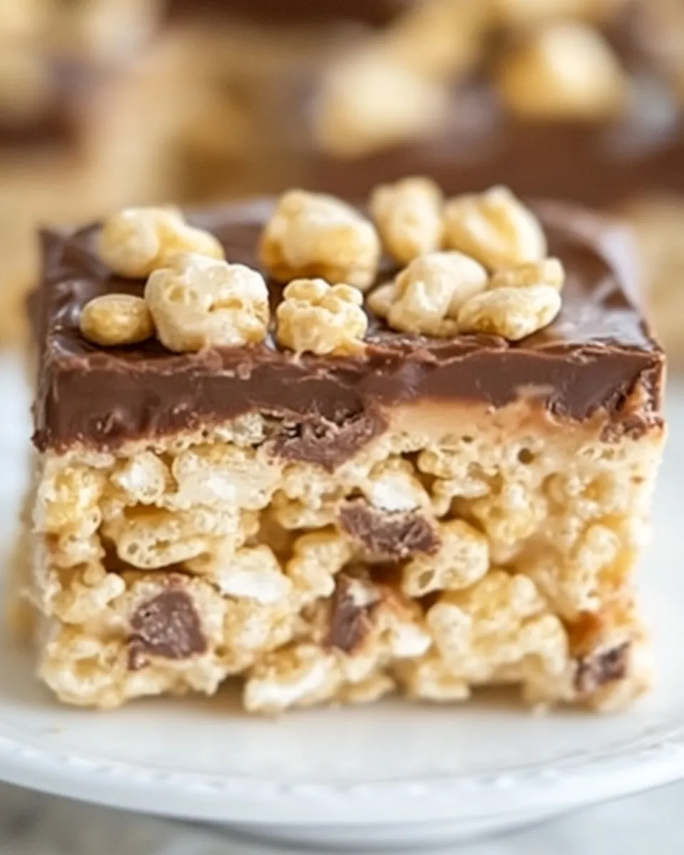 Classic Snickers Rice Krispies Treats dish photo