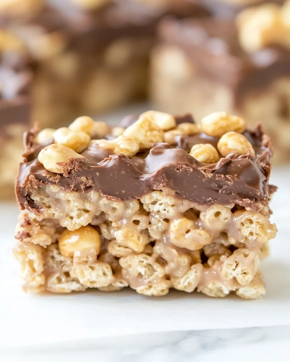 Delicious Snickers Rice Krispies Treats picture