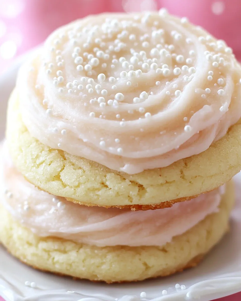 Delicious Soft and Fluffy Sugar Cookies food shot