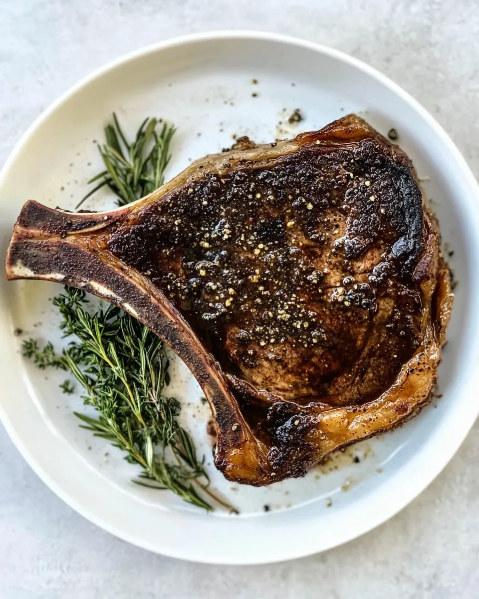 Easy Sous Vide Ribeye Steak From Frozen or Fresh food shot