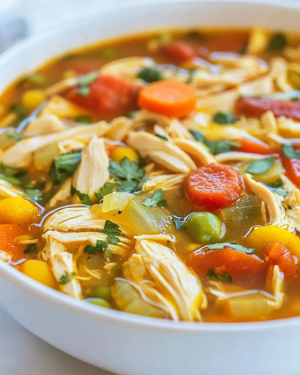 Classic Southwest Chicken Soup (Detox) recipe photo