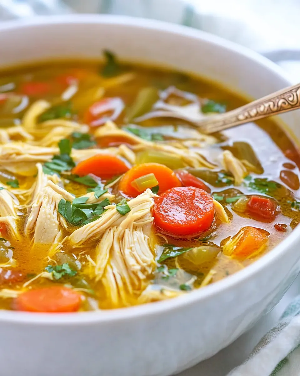 Easy Southwest Chicken Soup (Detox) shot