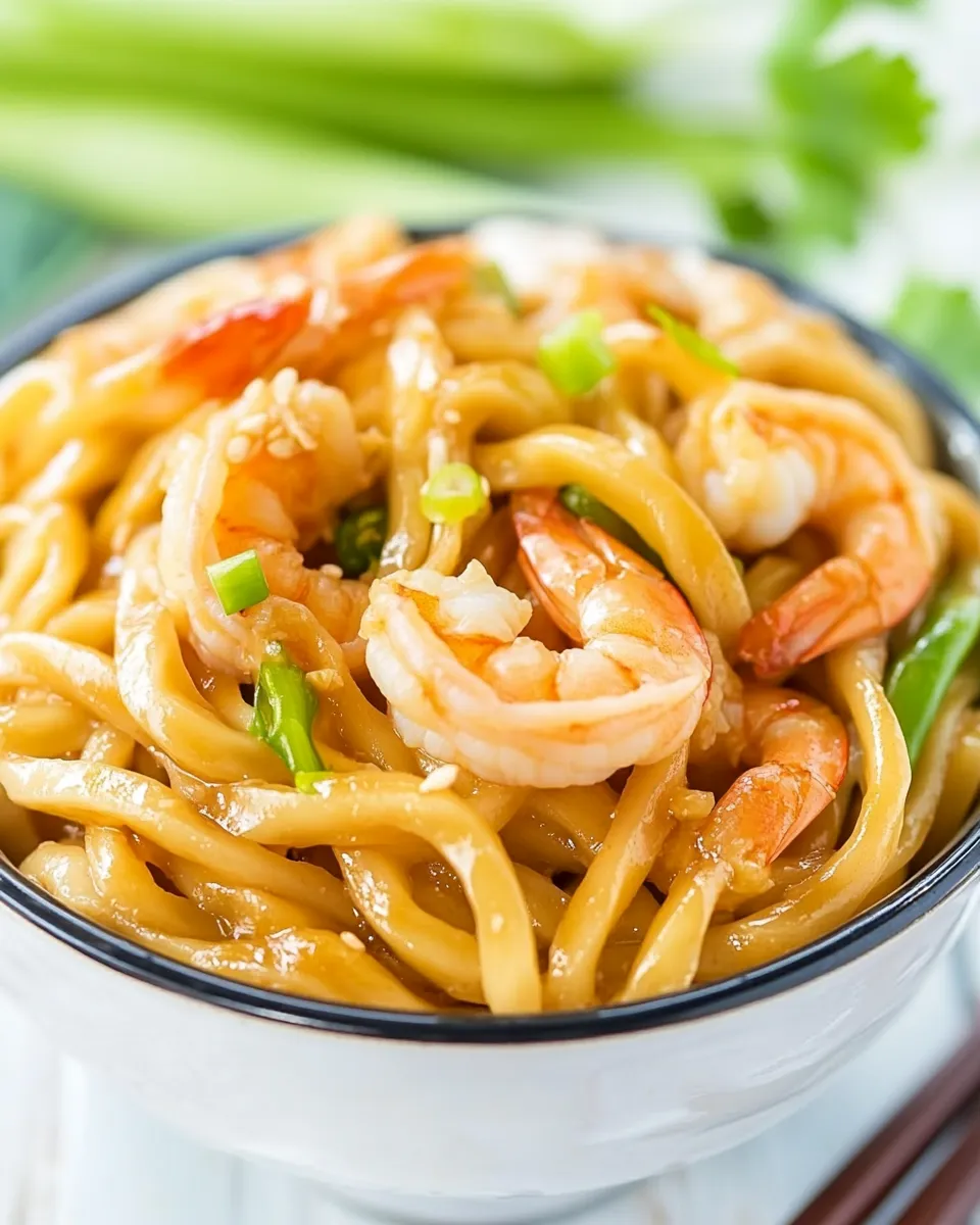 Easy Spicy Shrimp Udon recipe photo