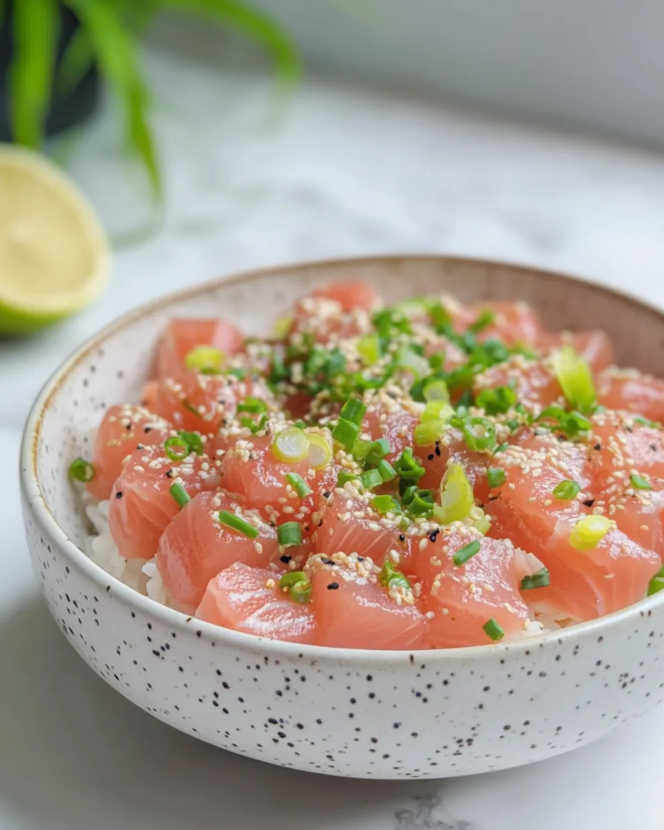 Easy Spicy Tuna food shot