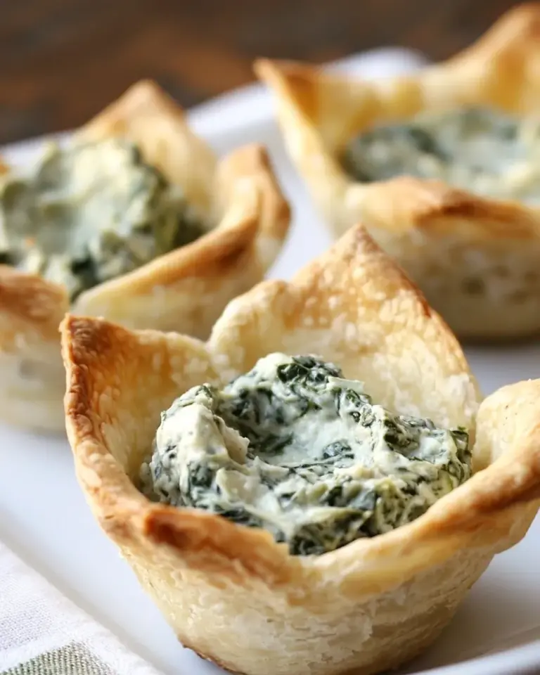 Homemade Spinach Artichoke Dip Cups photo