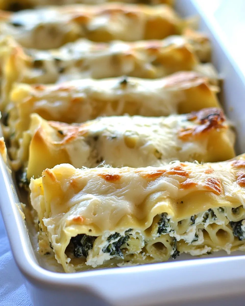 Homemade Spinach Artichoke Lasagna Rolls Recipe photo