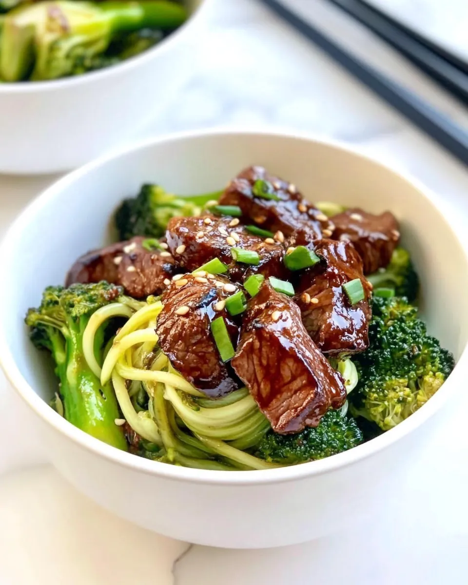 Delicious Spiralized Shanghai Beef and Broccoli photo