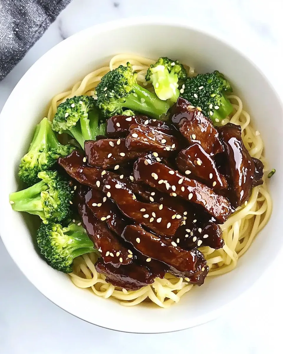 Easy Spiralized Shanghai Beef and Broccoli recipe image