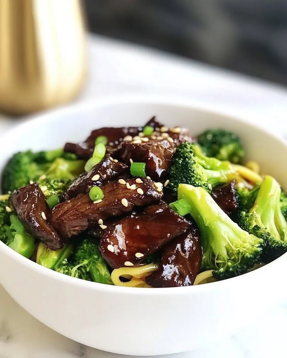 Healthy Spiralized Shanghai Beef and Broccoli dish photo