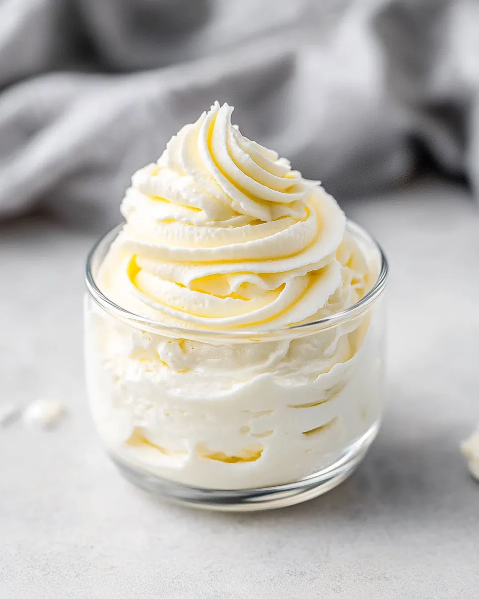 Easy Stabilized Whipped Cream food shot
