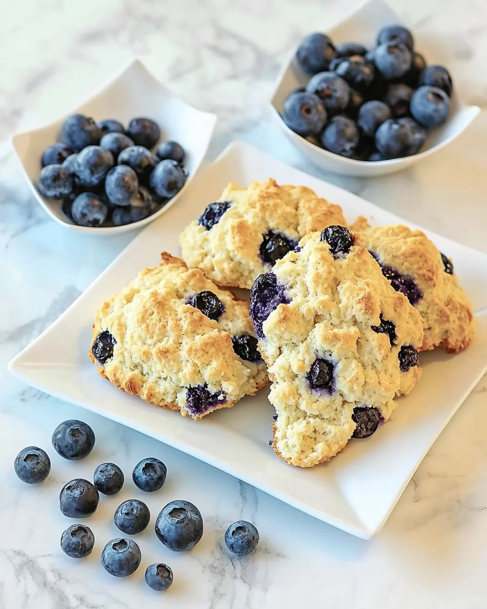 Easy Starbucks Blueberry Scones food shot