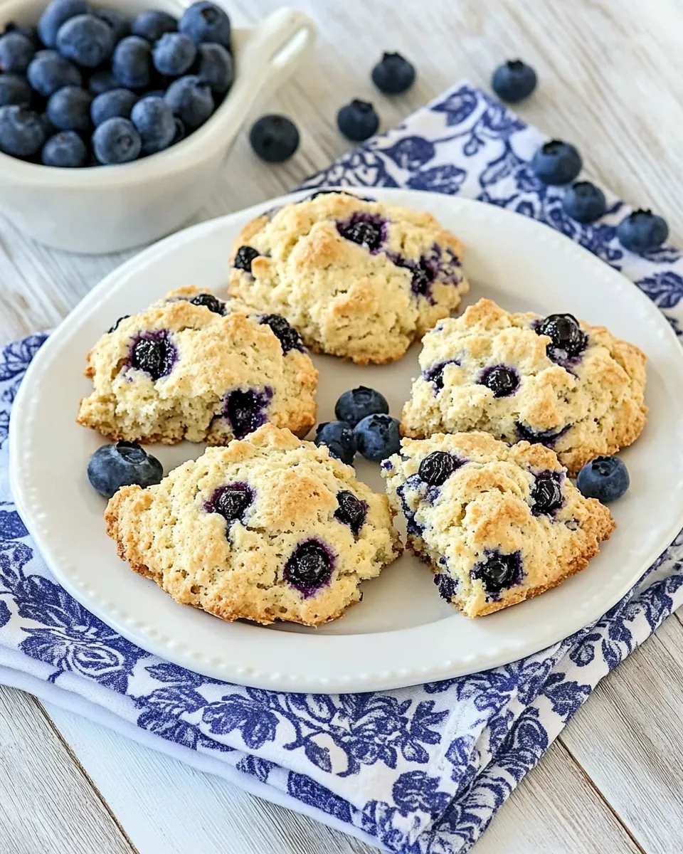Delicious Starbucks Blueberry Scones plate image