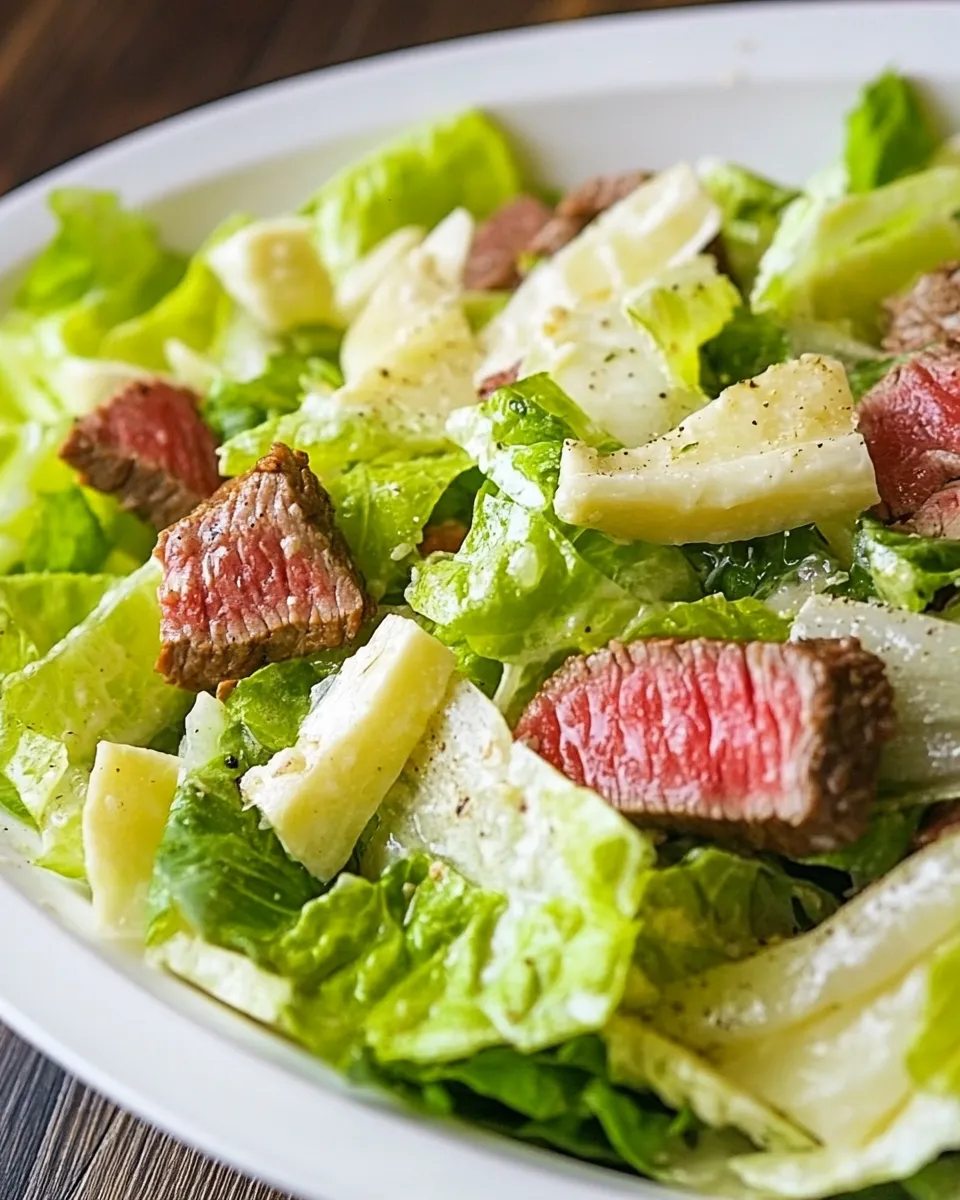 Delicious Steakhouse Salad (Romaine Hearts Salad) plate image