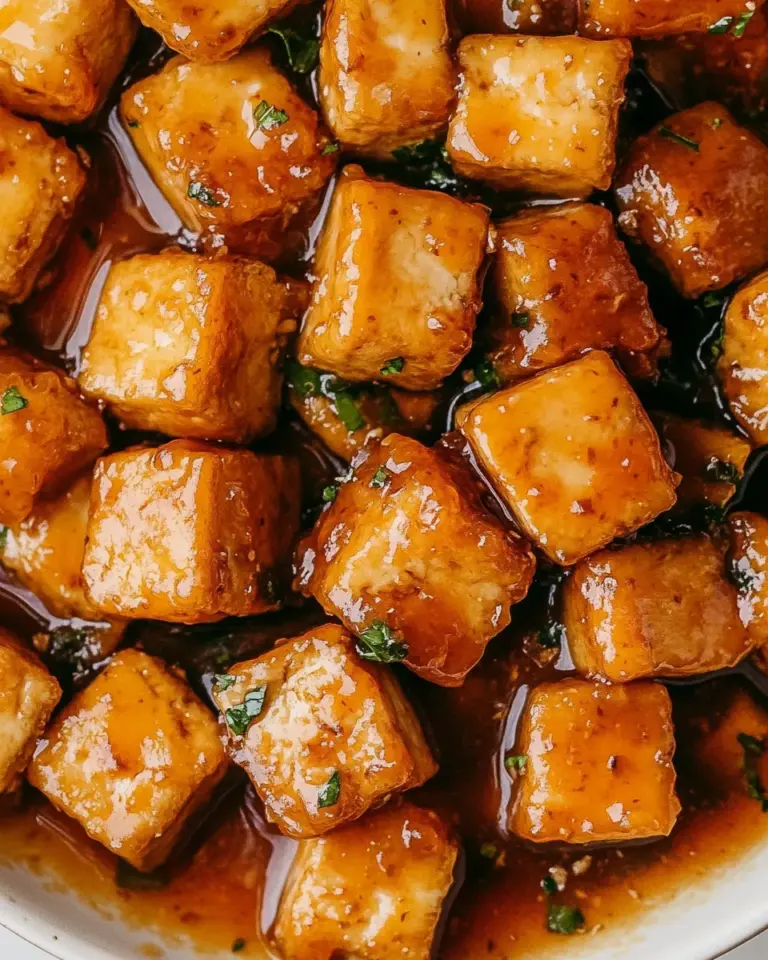 Homemade Sticky Marmalade Tofu photo