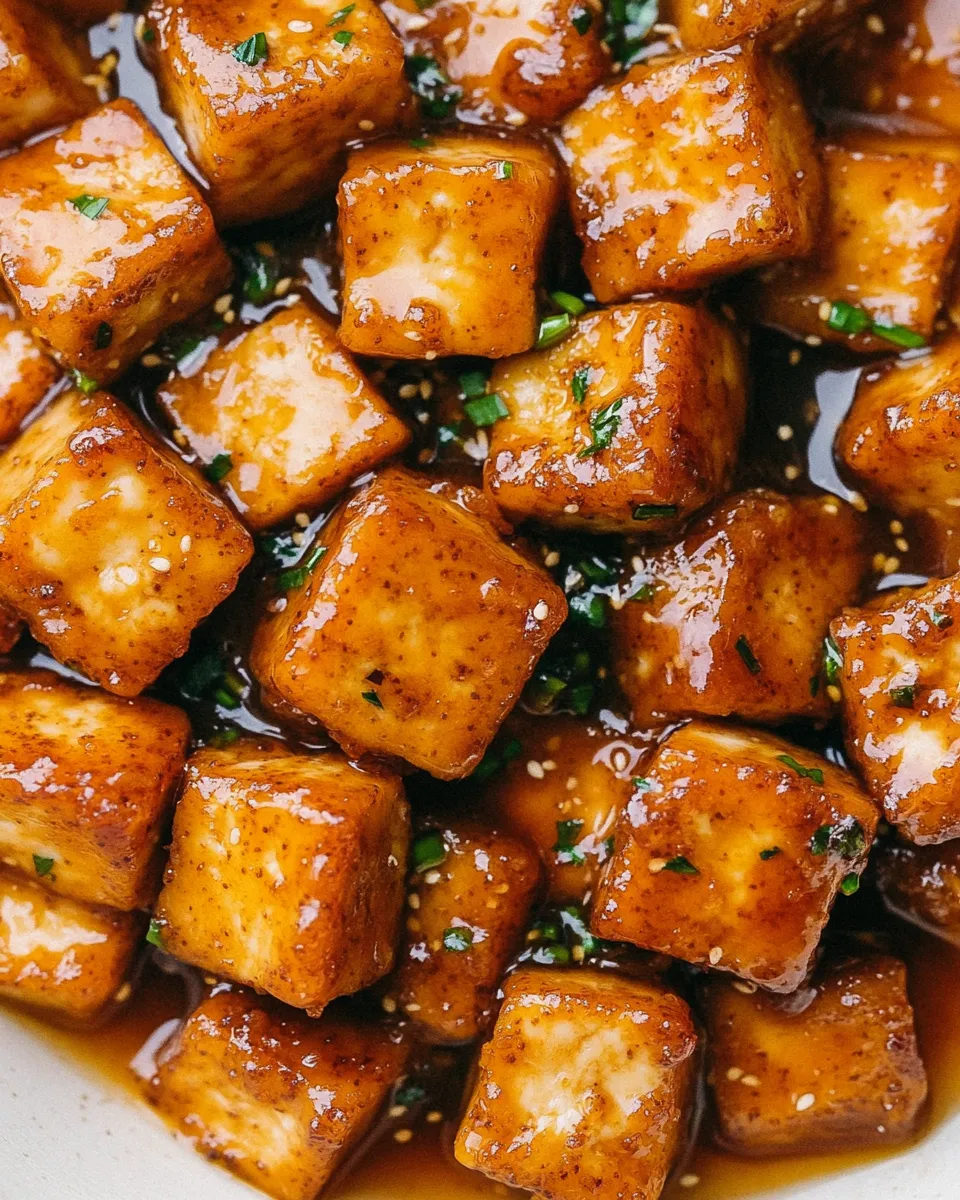 Easy Sticky Marmalade Tofu recipe photo