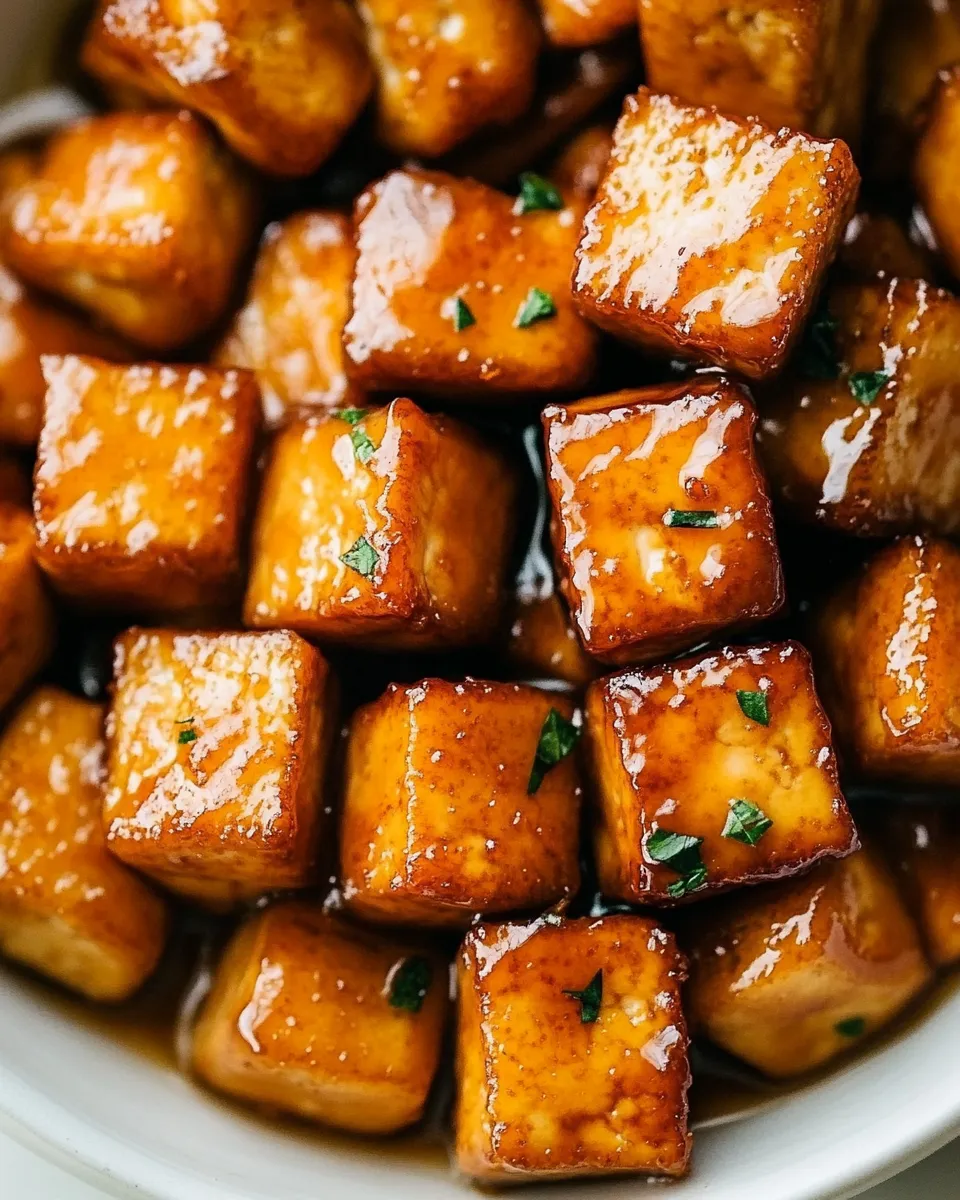 Delicious Sticky Marmalade Tofu dish photo