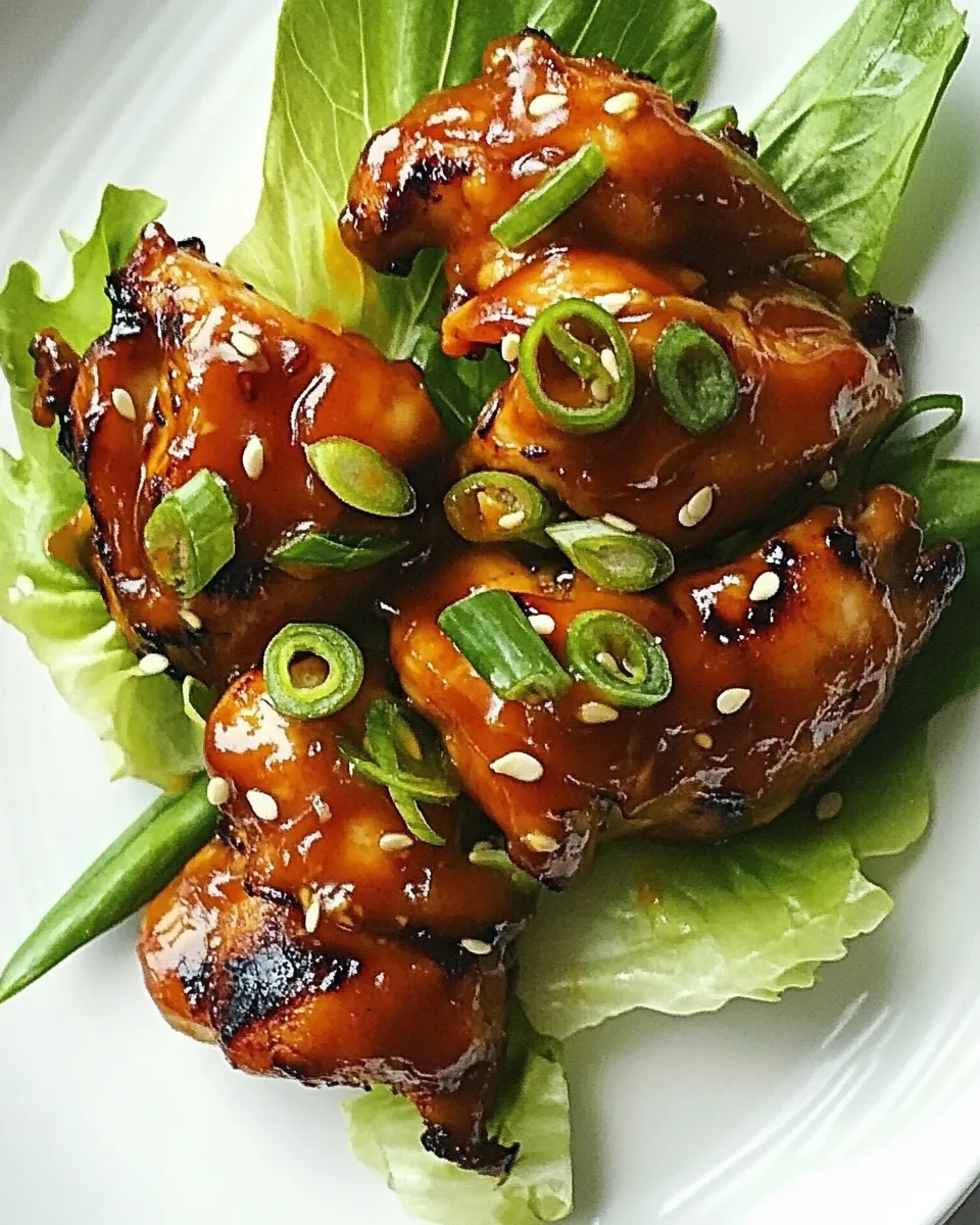 Classic Sticky Tamarind Chicken with Crisp Lettuce dish photo