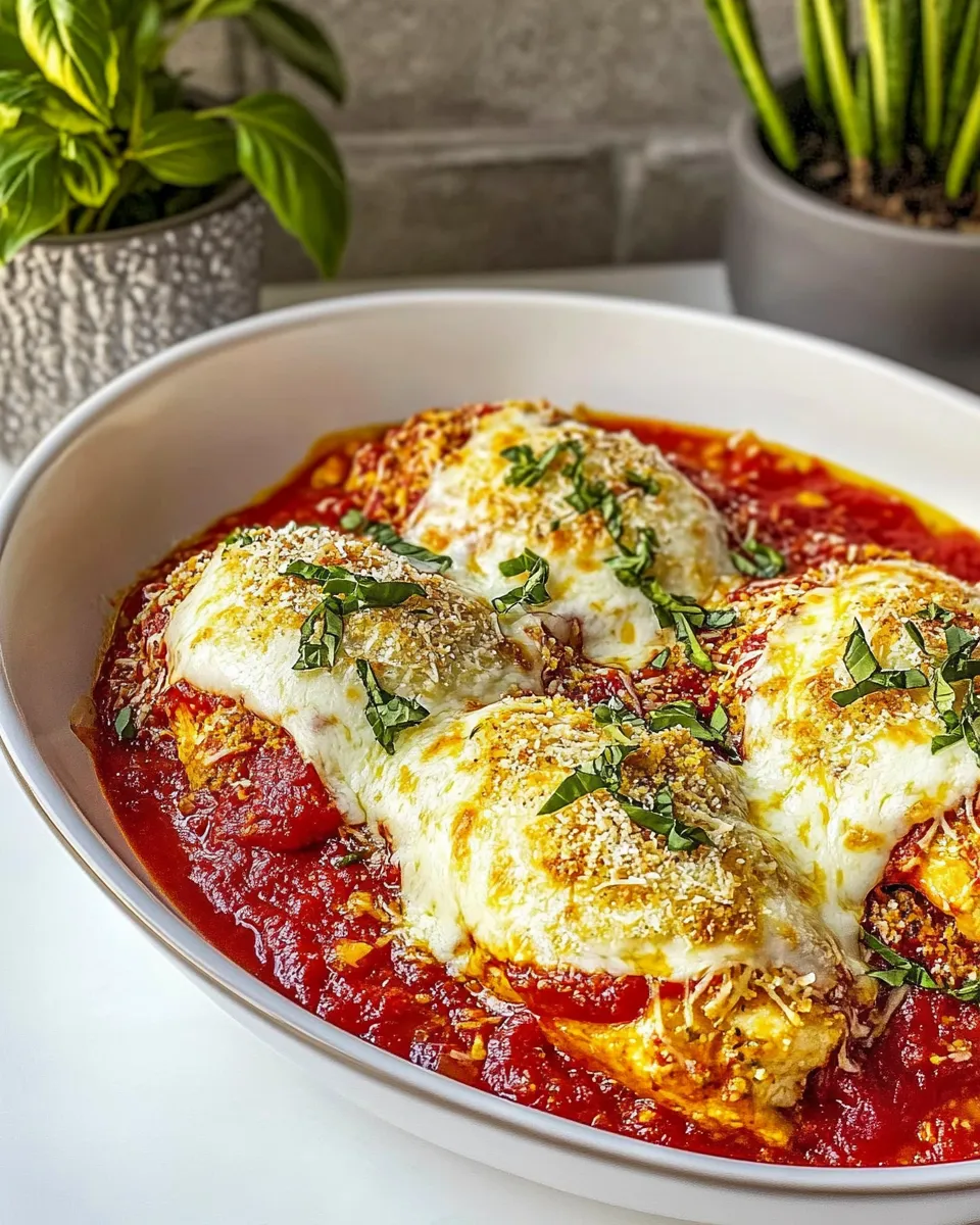 Classic Stuffed Chicken Parmesan dish photo
