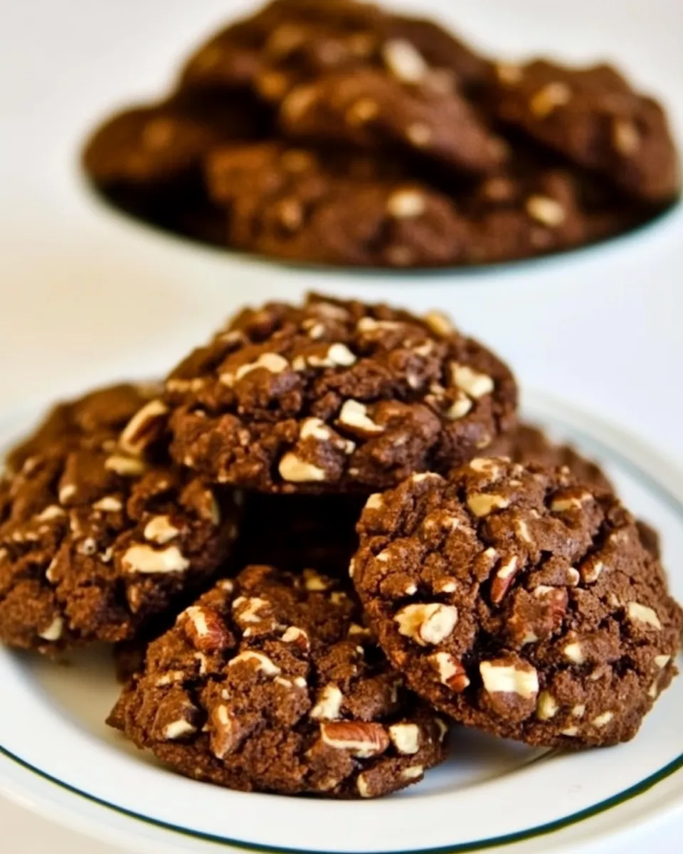 Easy Sugar-Free Chocolate Pecan Cookies recipe photo