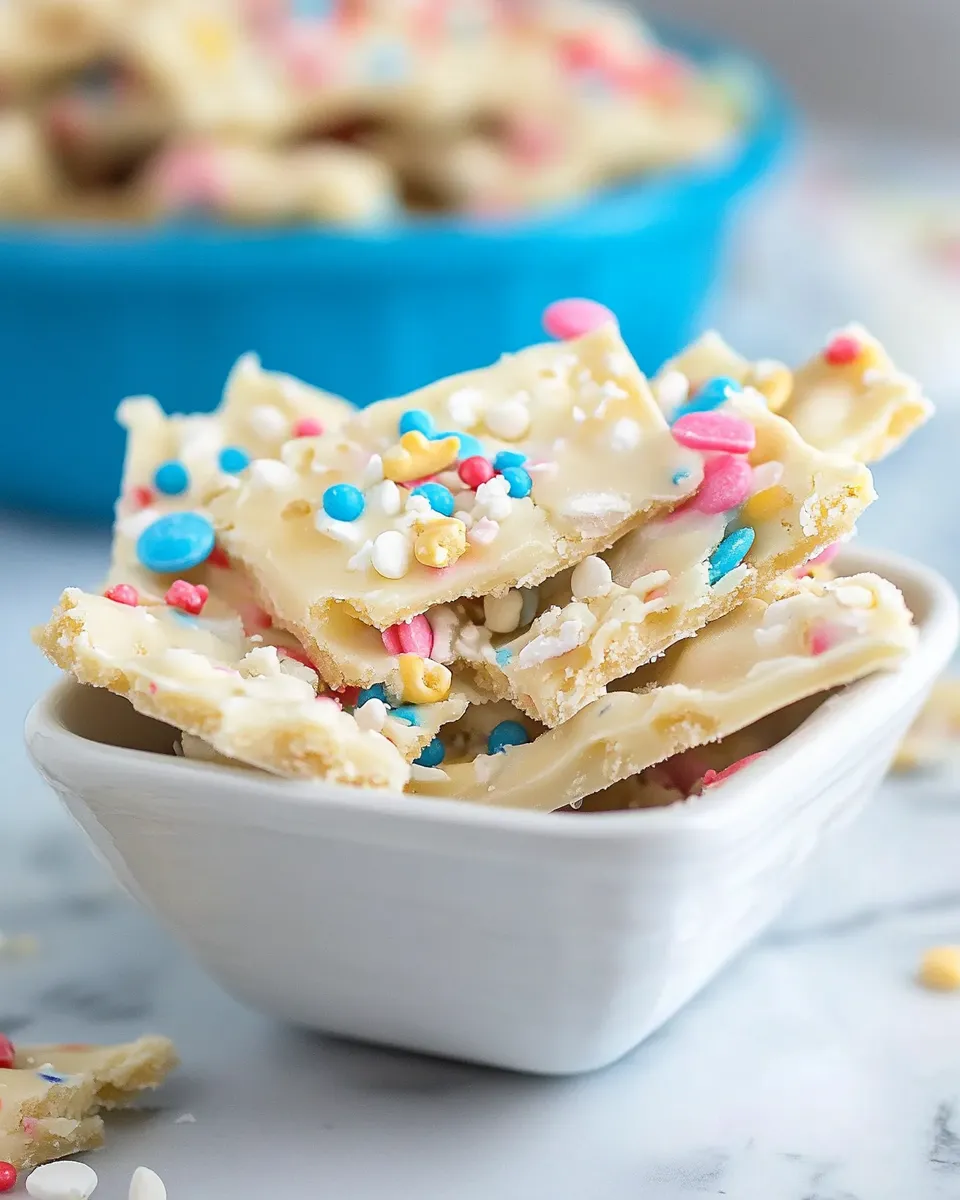 Delicious Sugar Cookie Bark shot