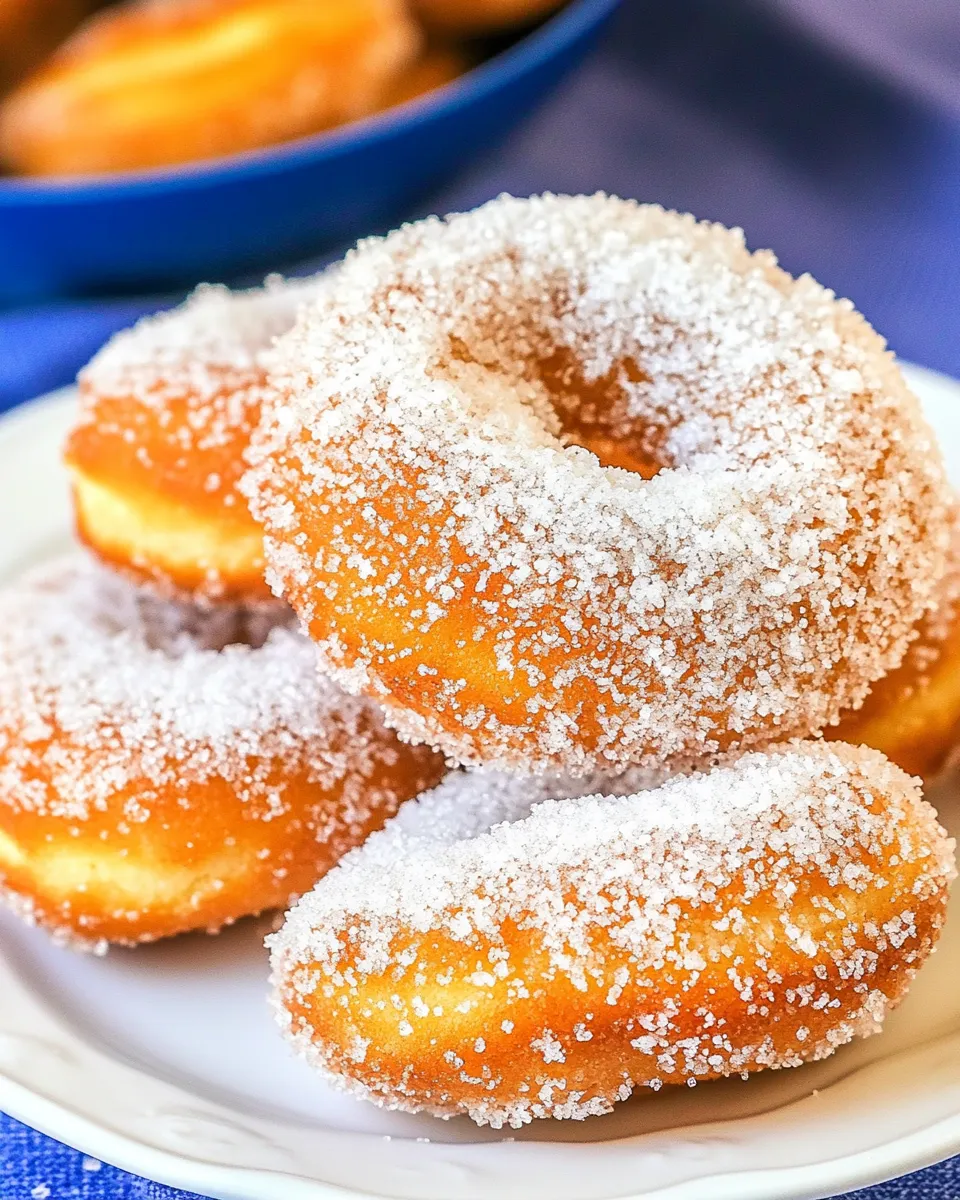 Easy Sugar Donuts Chinese Buffet Style food shot