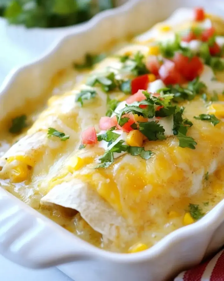 Homemade Sweet Corn and Chicken Enchiladas recipe photo