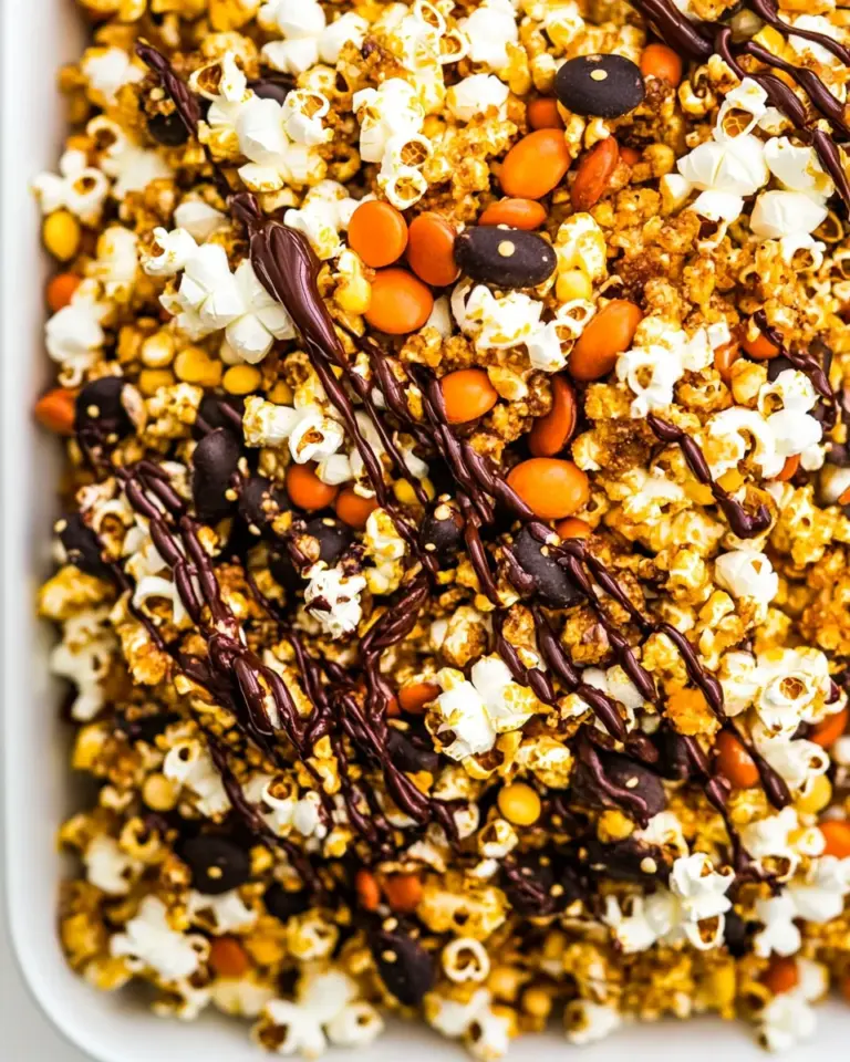 Homemade Sweet and Salty Popcorn Snack Mix recipe photo