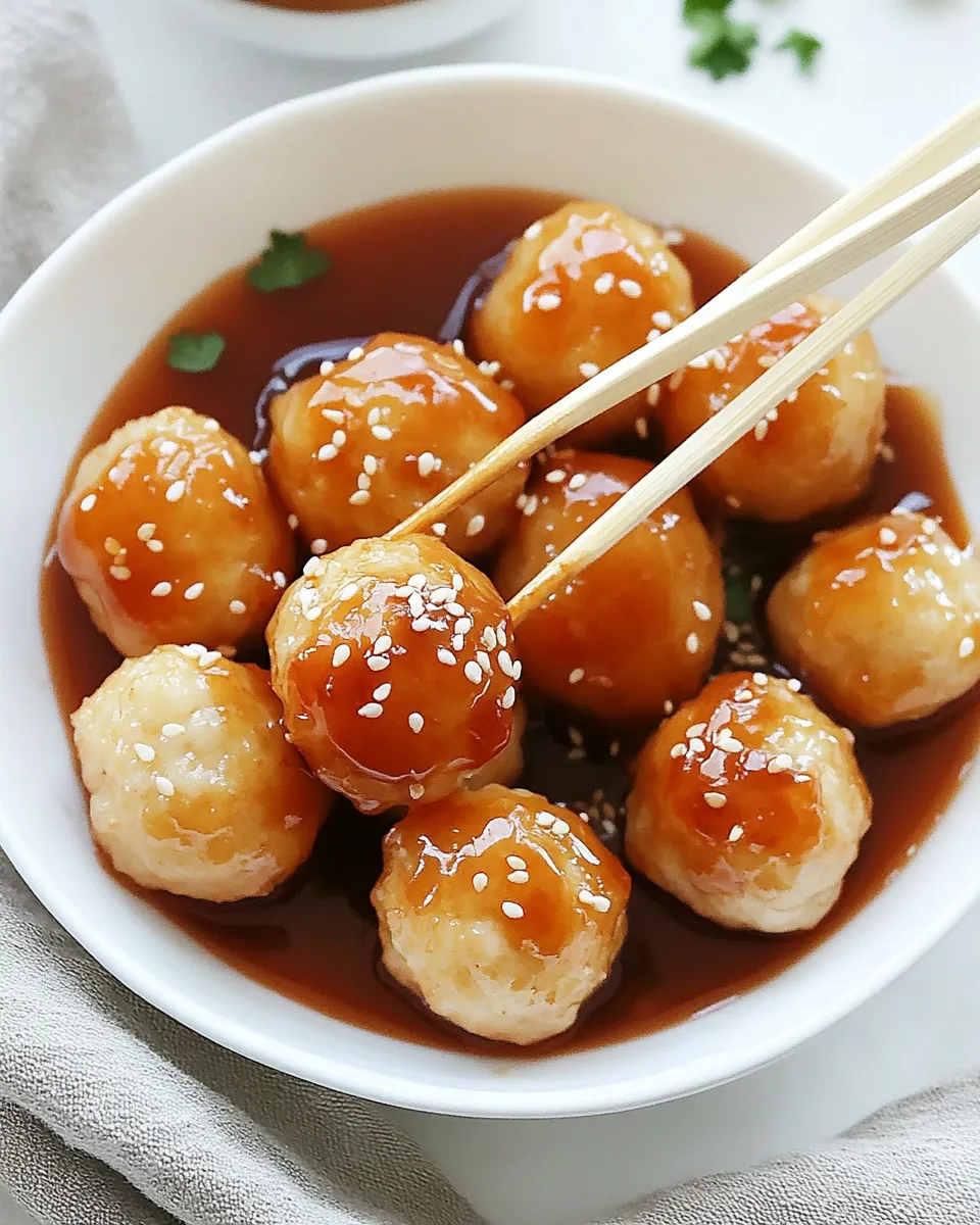 Easy Sweet and Sour Fish Balls food shot