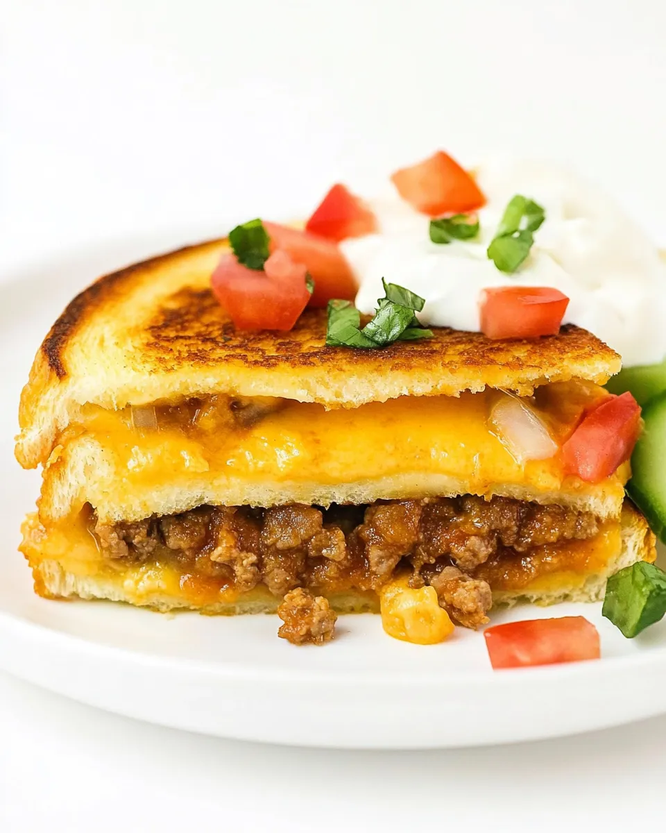 Delicious Taco Grilled Cheese dish photo