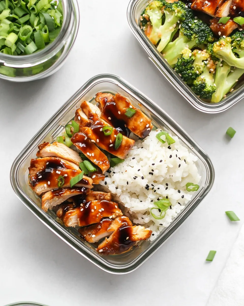 Homemade Teriyaki Chicken Meal Prep Bowls recipe photo