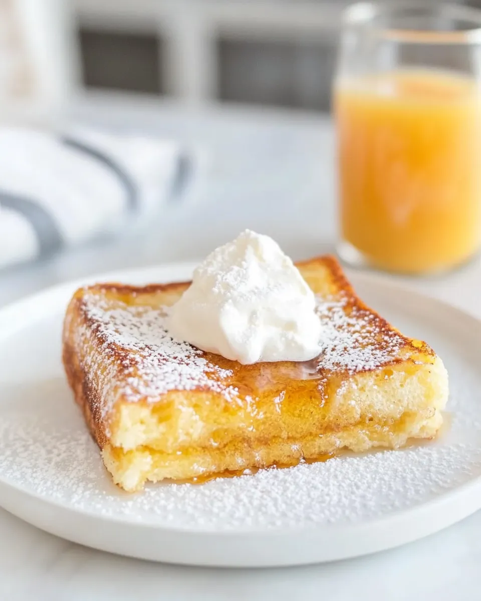 Easy Texas Toast French Toast food shot