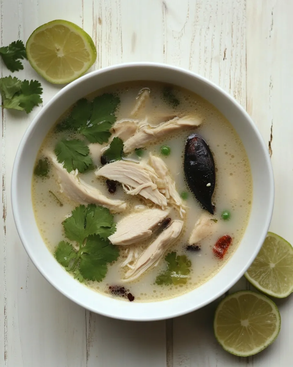 Homemade Thai Coconut Chicken Soup recipe photo