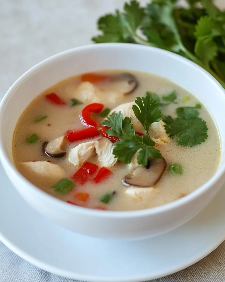 Classic Thai Hot and Sour Chicken Soup recipe image
