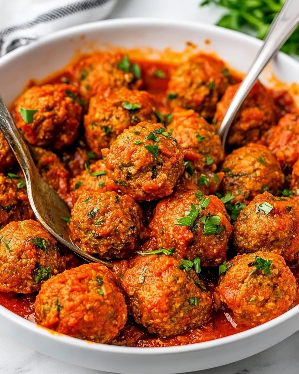 Easy The Best Vegan Meatballs food shot