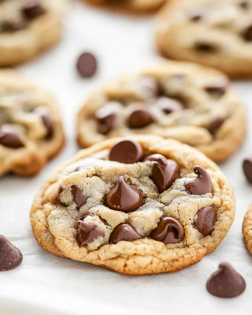 Easy Thick and Chewy Coconut Oil Chocolate Chip Cookies recipe photo