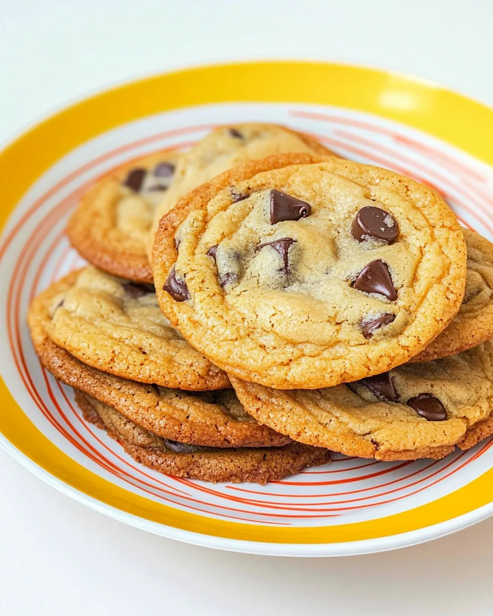 Homemade Thin, Crisp Chocolate Chip Cookies photo
