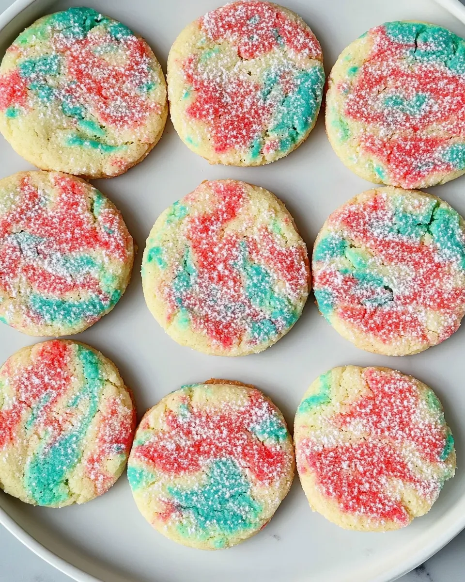Homemade Tie-Dye Cookies (Butter Cookies) photo
