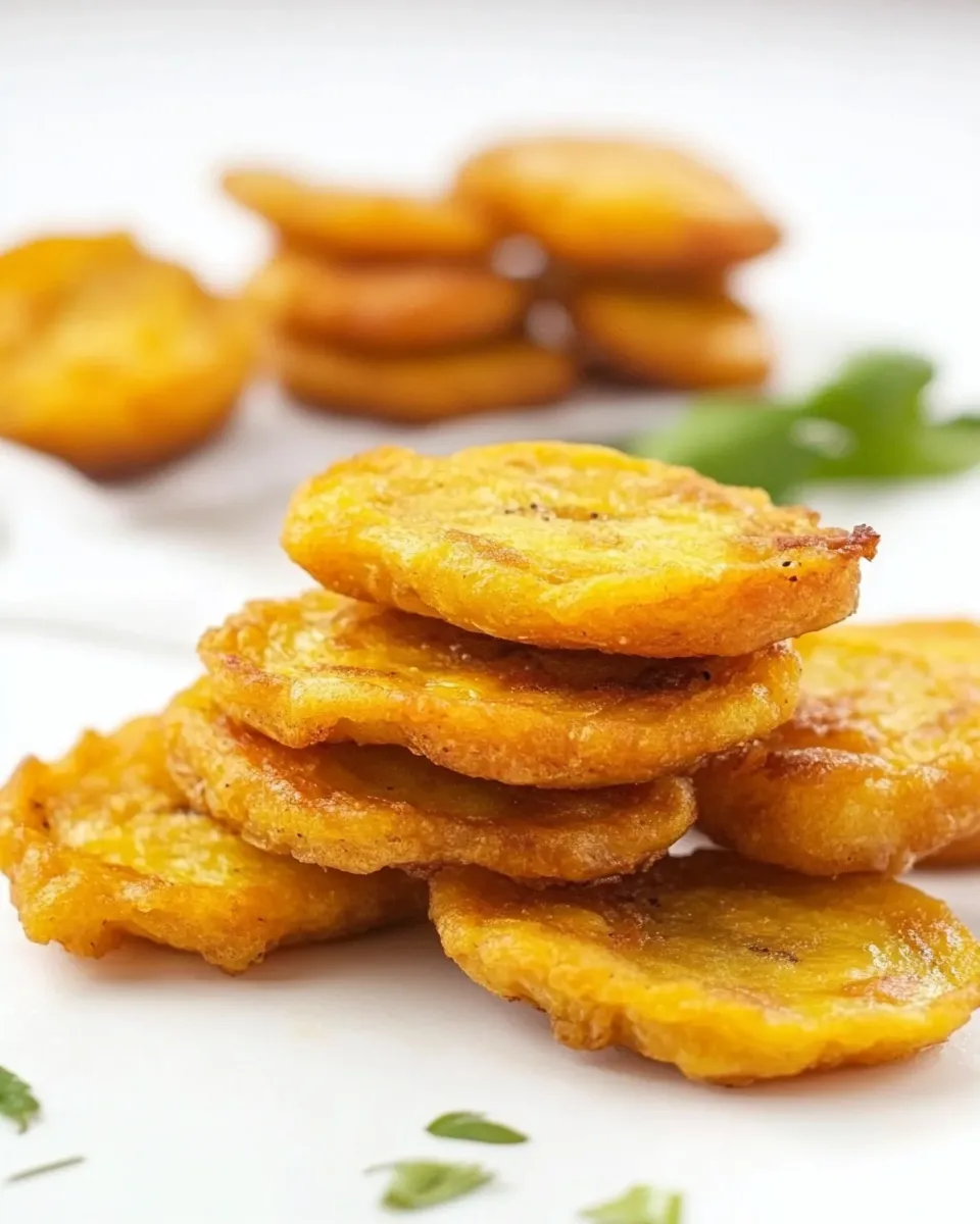 Classic Tostones: Fried Green Plantains dish photo