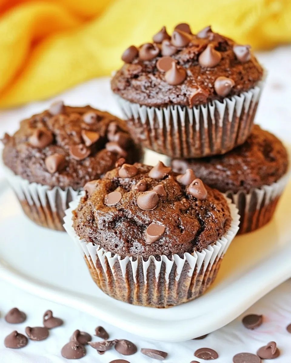 Delicious Triple Chocolate Muffins recipe photo
