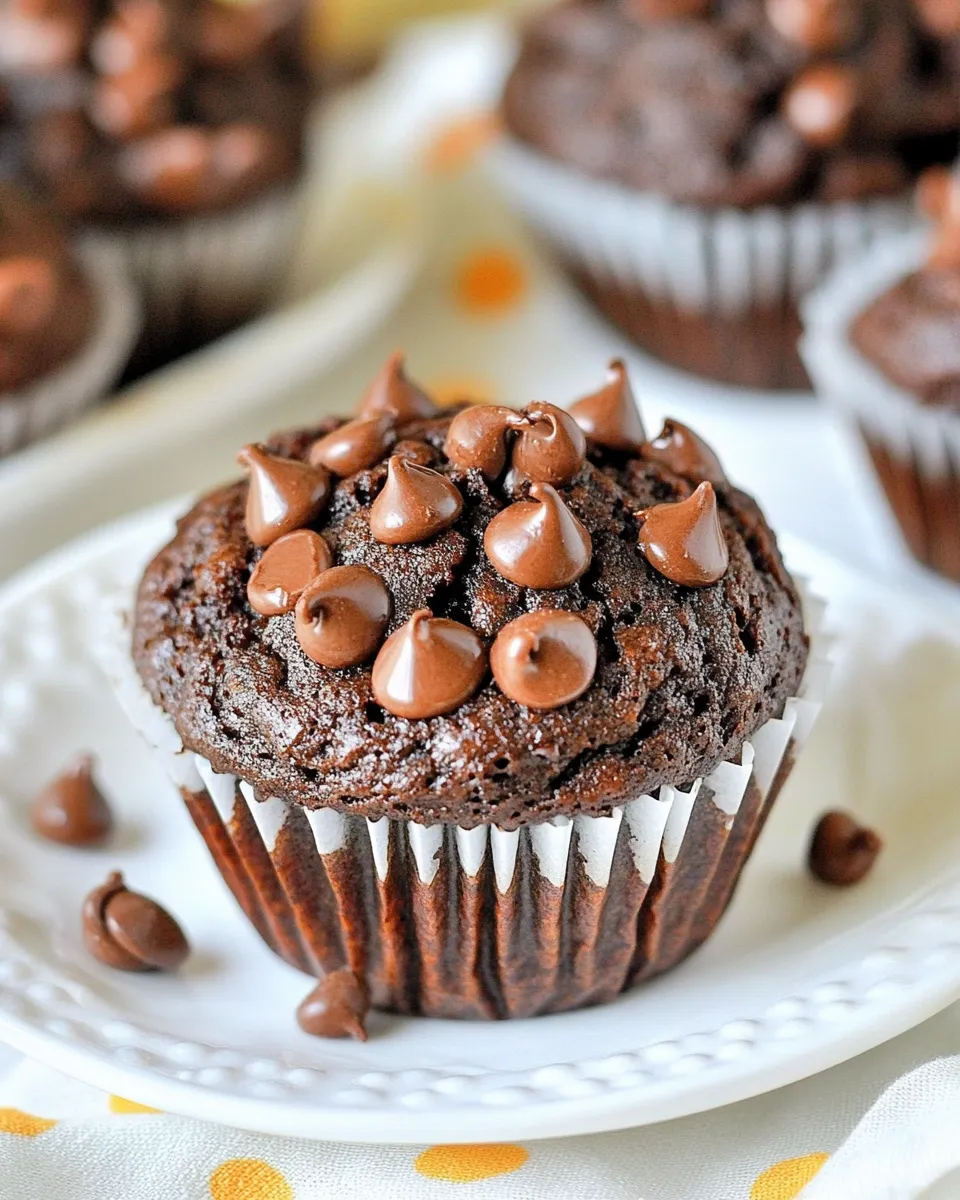 Easy Triple Chocolate Muffins dish photo