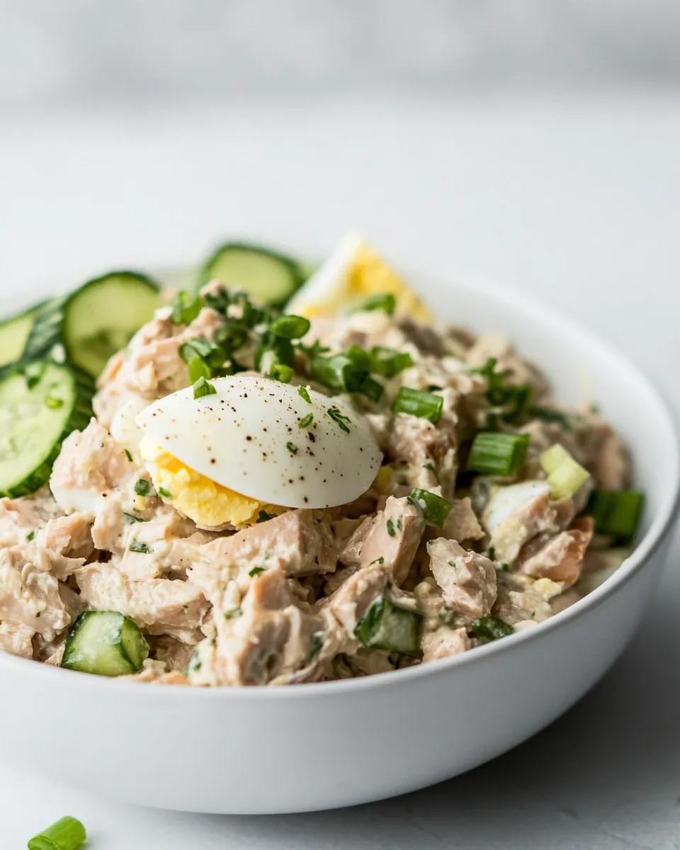 Classic Tuna Salad Recipe with Egg image