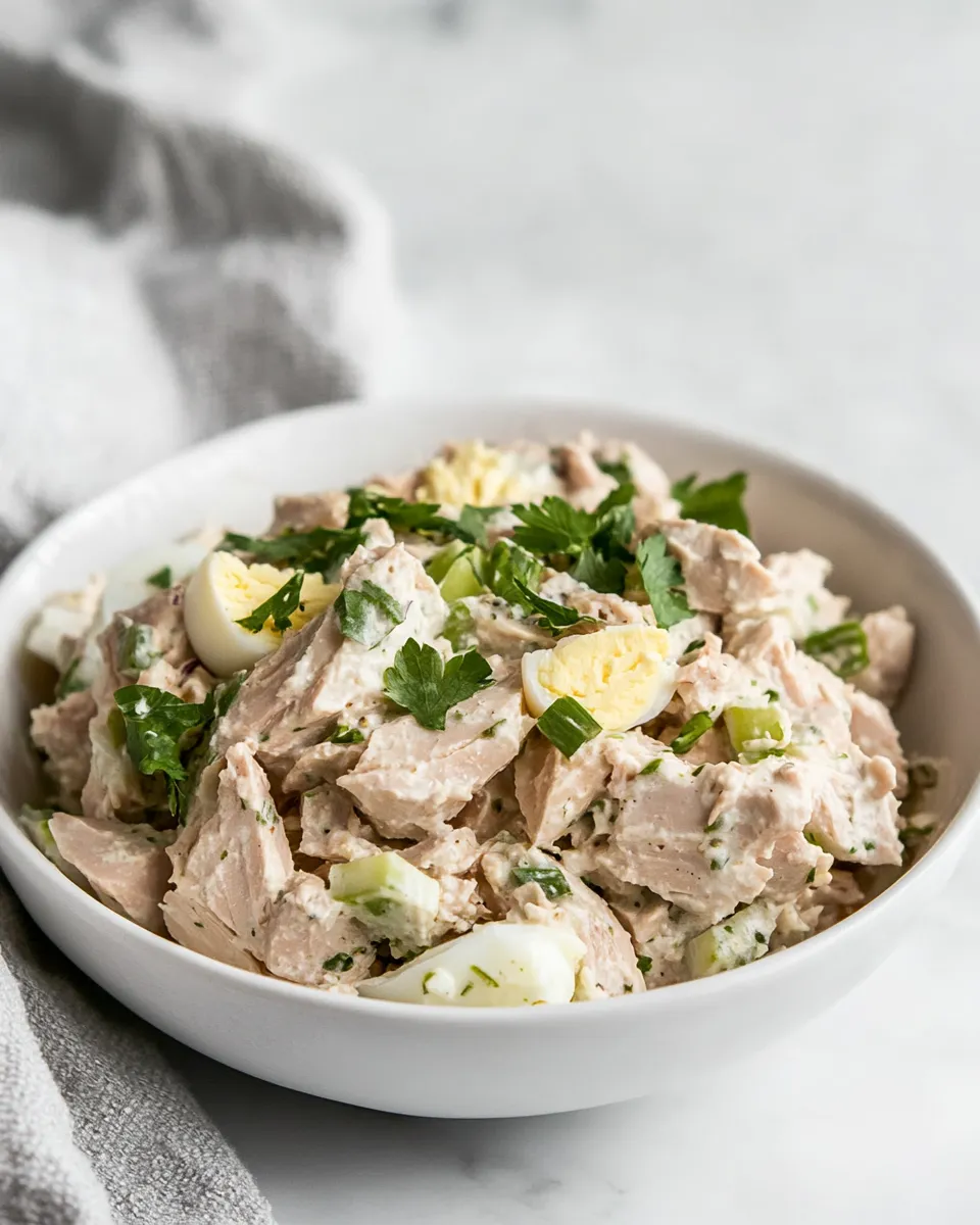 Easy Tuna Salad Recipe with Egg recipe photo