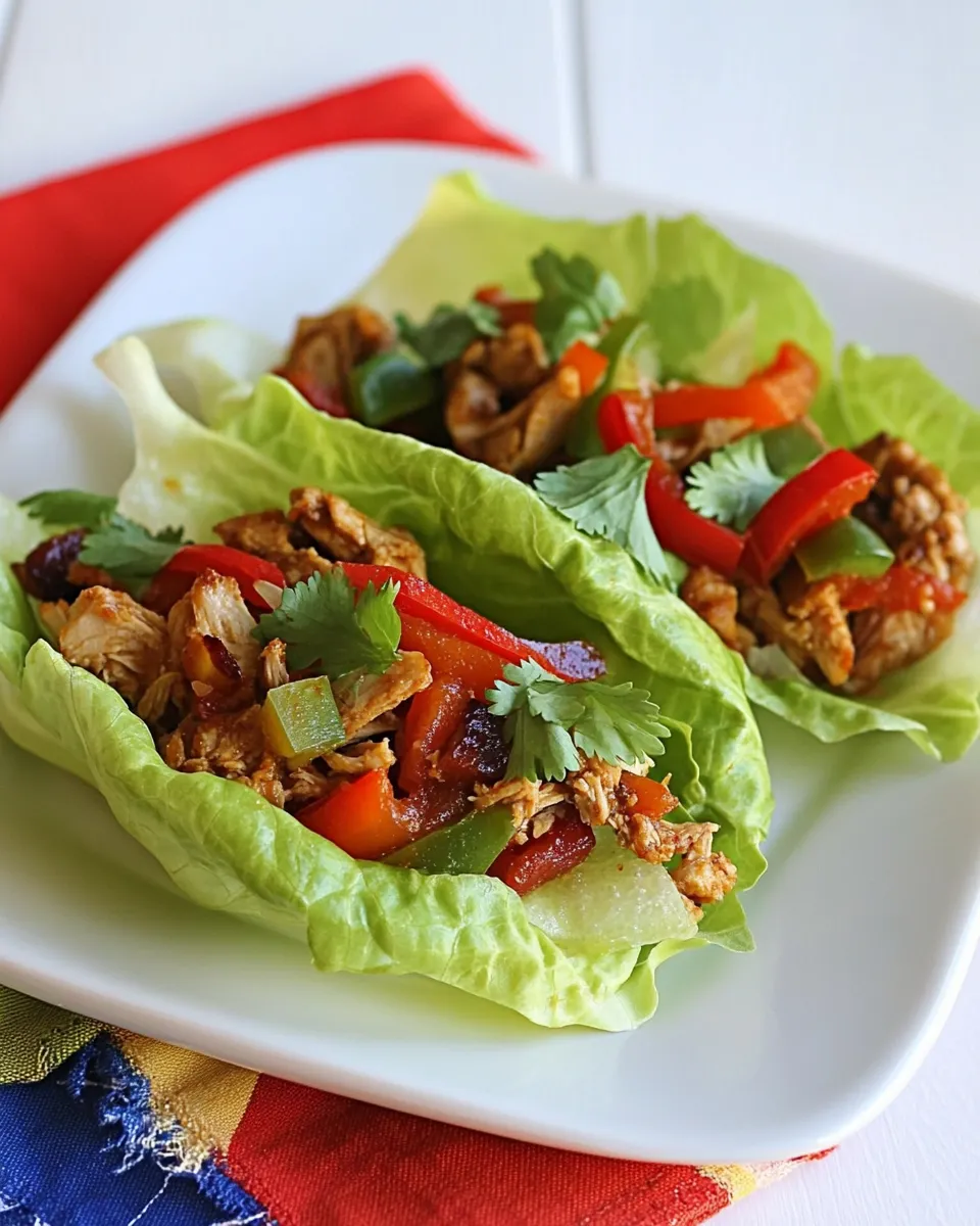 Classic Turkey Fajita Lettuce Wraps dish photo