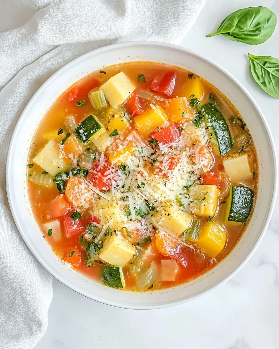 Delicious Tuscan Vegetable Soup shot