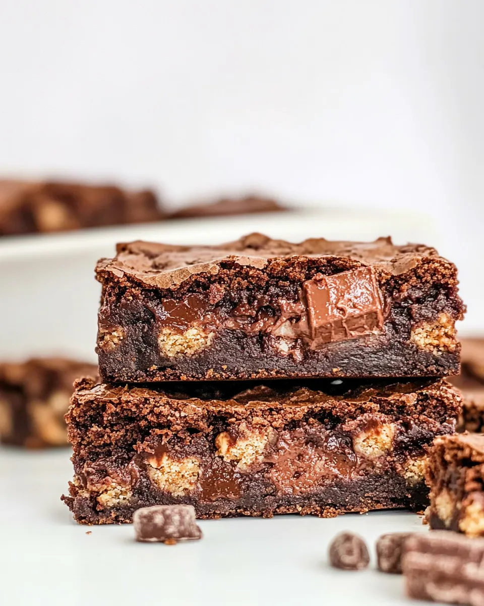 Classic Twix Bar Brownies dish photo