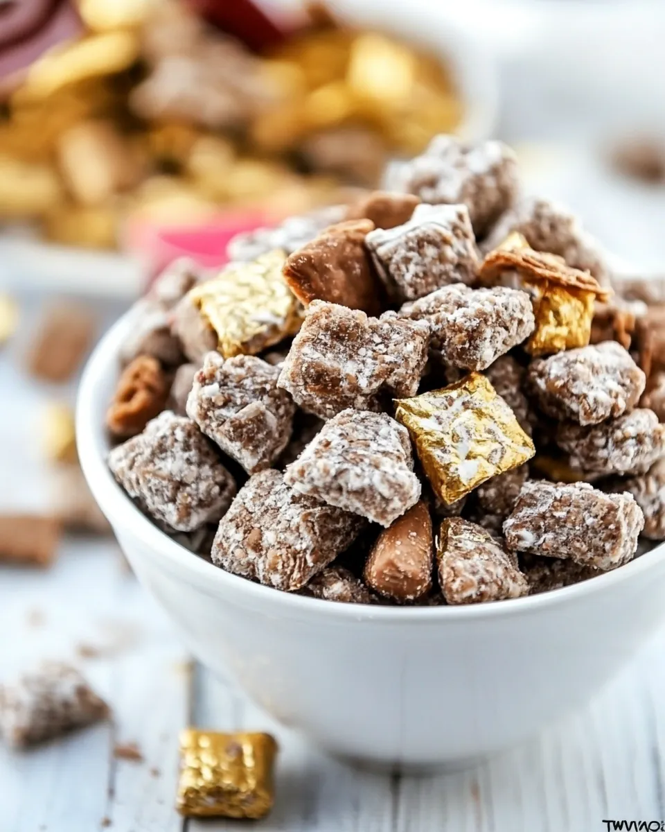 Homemade Twix Muddy Buddies photo