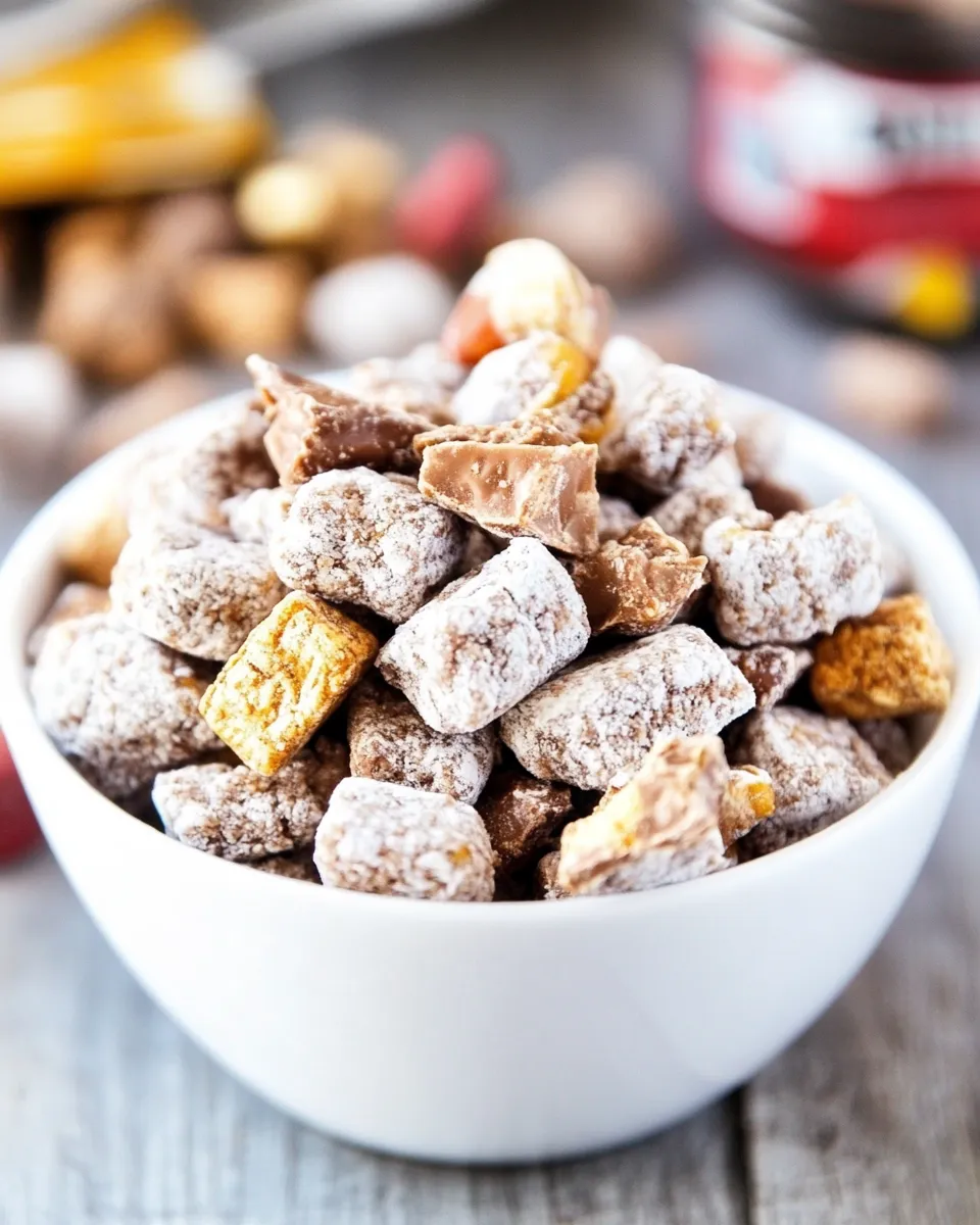 Easy Twix Muddy Buddies recipe photo